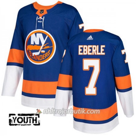 Barn Ishockey New York Islanders Tröja Jordan Eberle 7 Adidas 2017-2018 Blå Authentic